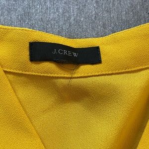 Jcrew 000 mustard wrap top